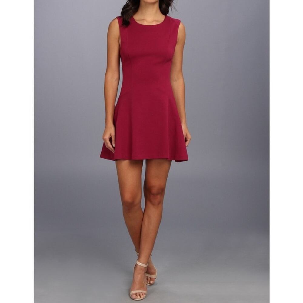 FREE PEOPLE Cha Cha Fuschia Skater Dress